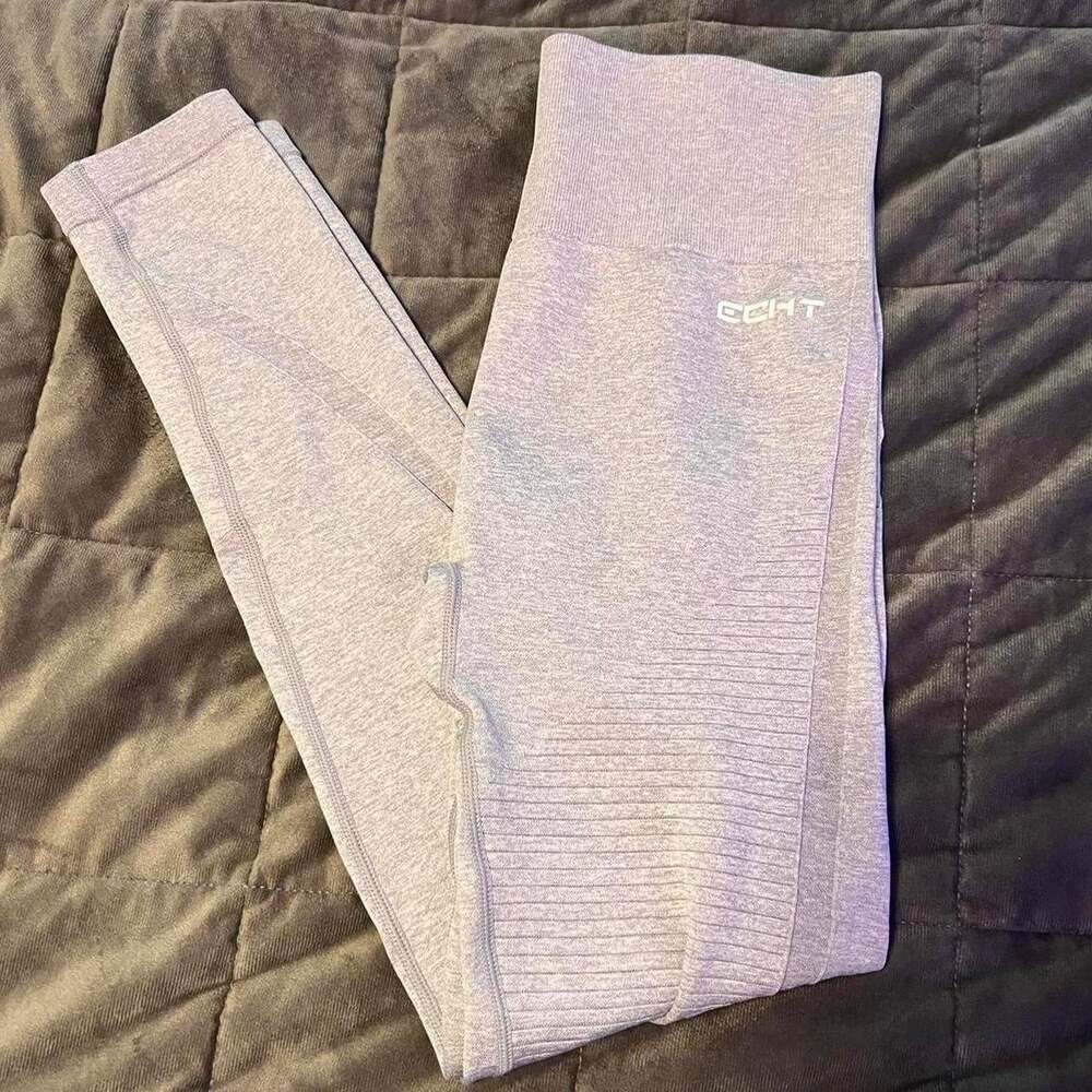 ECHT Women's Purple and Grey Leggings